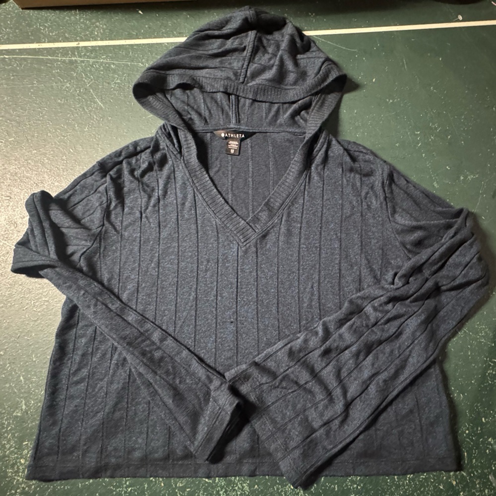 Women’s Athleta Harmony Pose Heather Blue Hoodie - XS